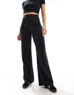 4505 Icon soft touch wide leg dance pants in black