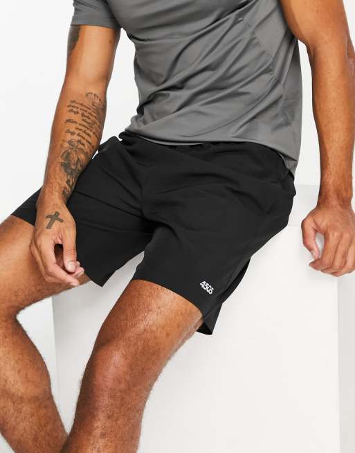 ASOS 4505 - Icon - Sorte hurtigttørrende 20 centimeter lange træningsshorts 