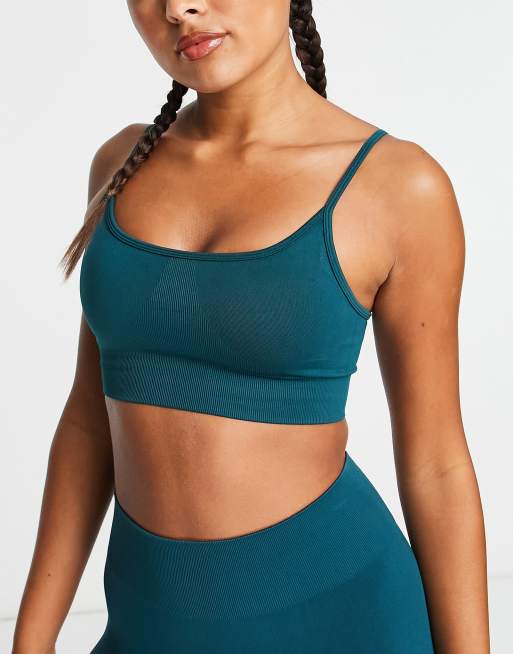 ASOS 4505 – Icon – Sportbehå med uttagbar vaddering och lågt stöd i seamless-design 