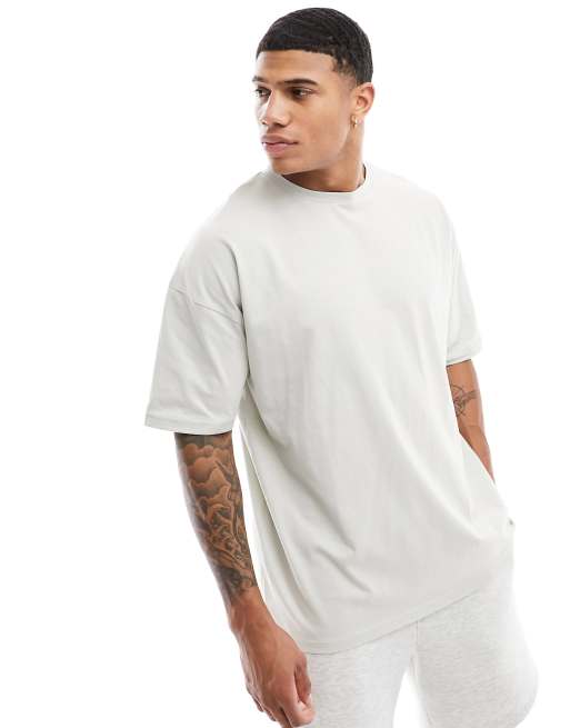 ASOS 4505 – Icon – Stenfärgad, snabbtorkande tränings-t-shirt i oversize modell