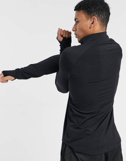 ASOS 4505 – Icon – Sweatshirt för träning i muscle fit med 1/4-lång dragkedja , 2 av 4