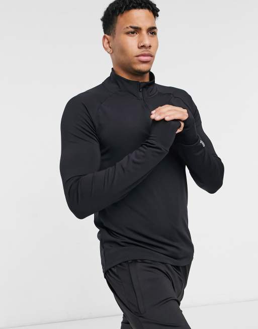 ASOS 4505 – Icon – Sweatshirt för träning i muscle fit med 1/4-lång dragkedja , 4 av 4