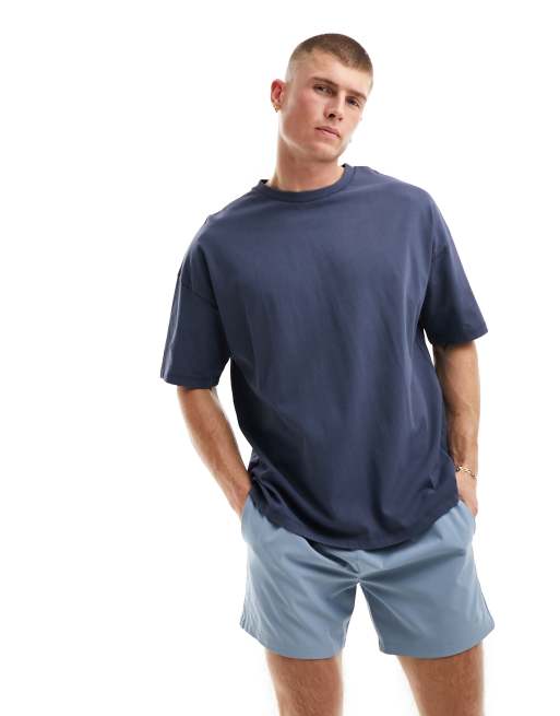 ASOS 4505 - Icon - T-shirt da allenamento oversize quick dry blu grigio 