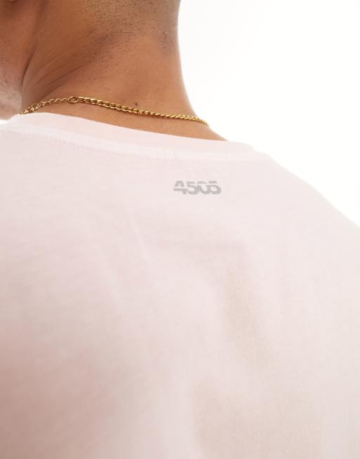 ASOS 4505 Icon - T-shirt da allenamento oversize rosa slavato in tessuto quick dry con logo, 2 di 4