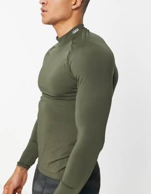 Nike Training pro compression long sleeve t-shirt with mock neck