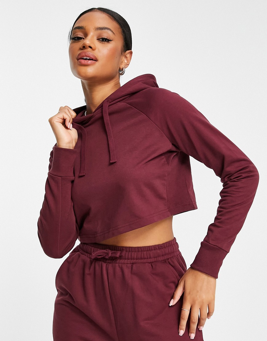ASOS 4505 icon training hoodie in loopback jersey co ord-Red