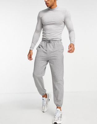 ASOS 4505 icon training jogger with tapered fit in grey marl