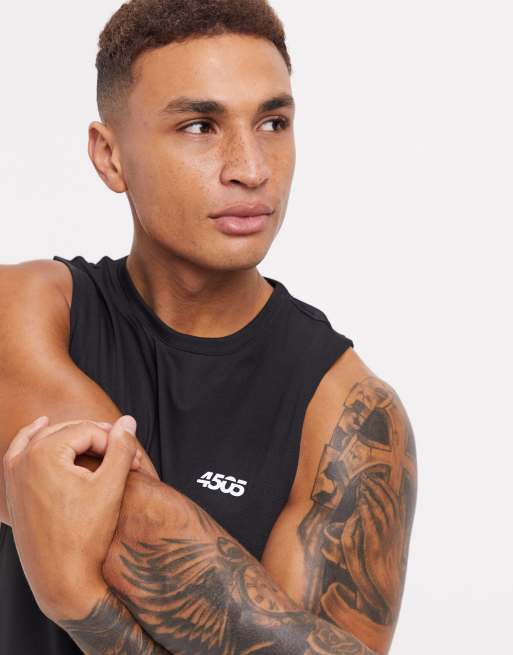 ASOS 4505 - Icon - Training - Mouwloze tanktop met verlaagde armsgaten  , 3 van 4
