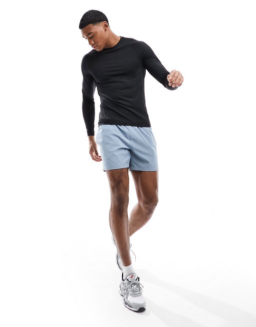ASOS 4505 icon training muscle fit long sleeve t-shirt with quick dry in  black