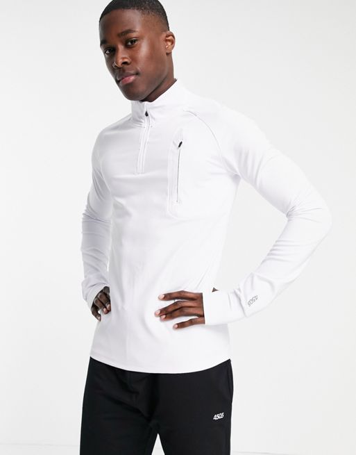 ASOS 4505 icon training muscle fit sweatshirt with 1/4 zip