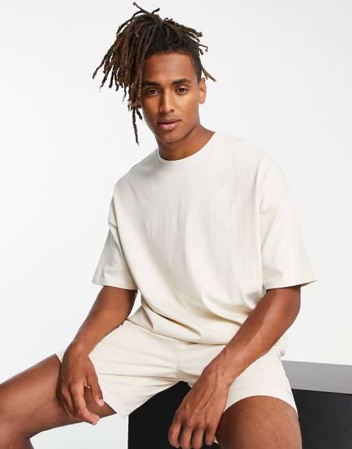 ASOS 4505 icon training oversized t-shirt with quick dry in beige