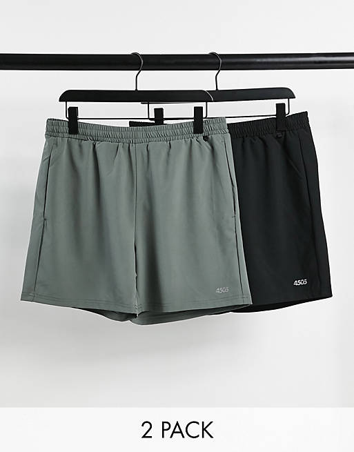 Shorts icon training shorts in mid length with quick dry 2 pack 