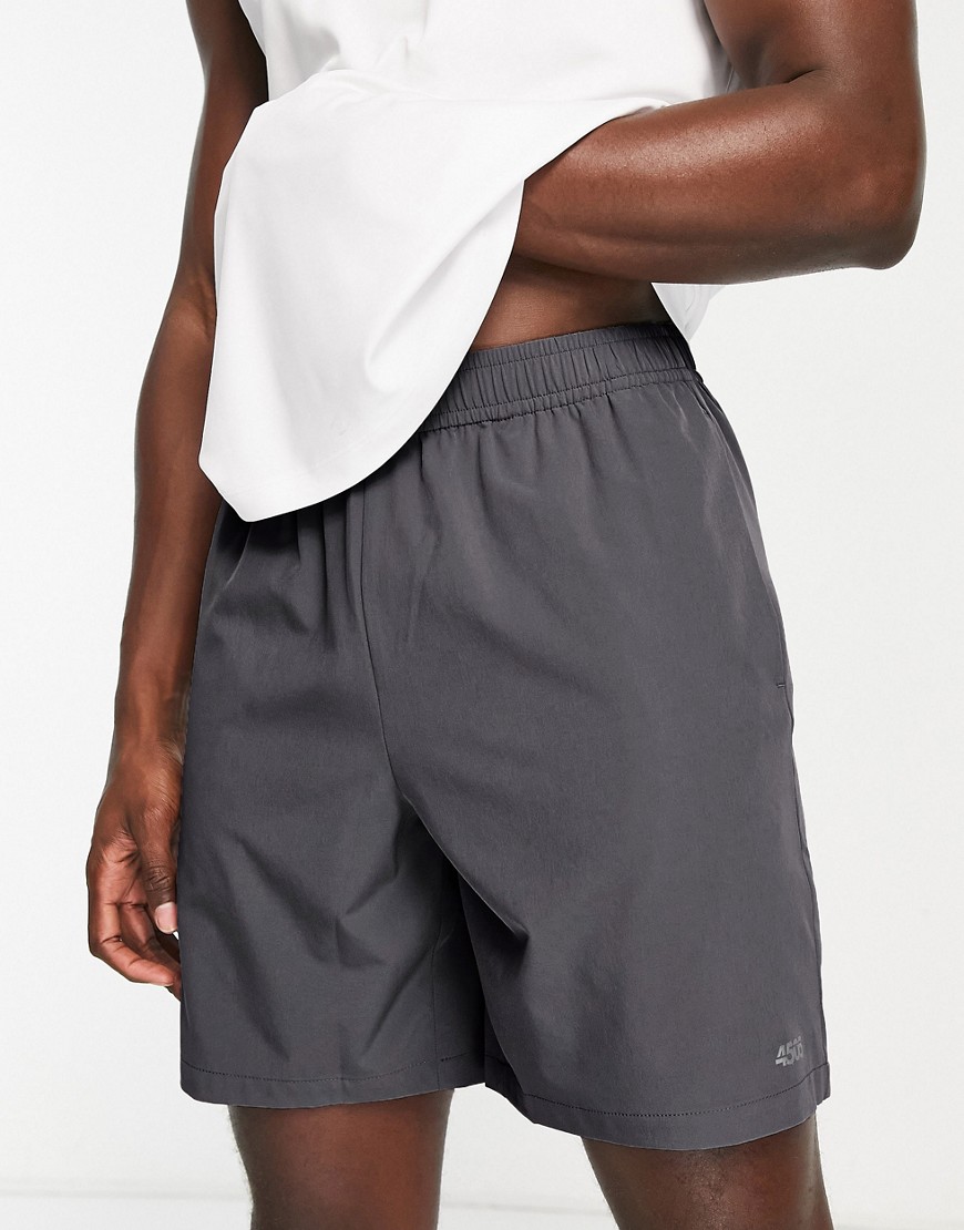 ASOS 4505 icon training shorts with quick dry in grey-Gray