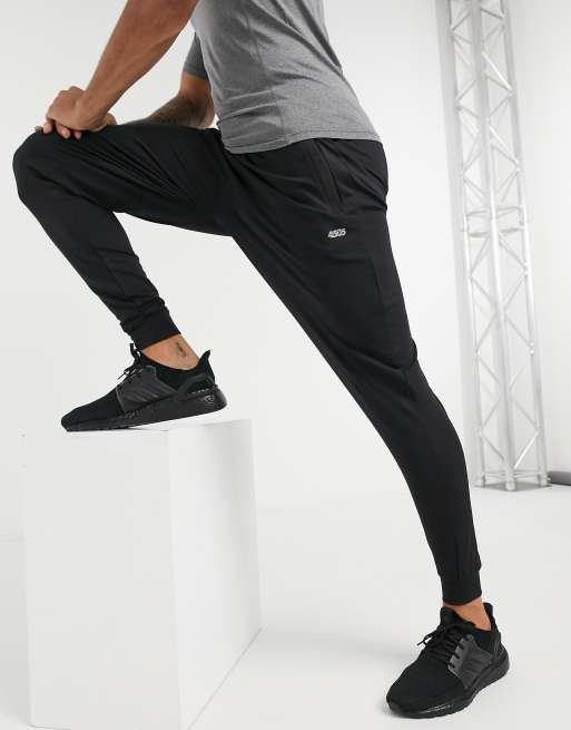 ASOS 4505 Icon training slim sweatpants with quick dry in black