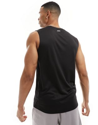 ASOS 4505 Icon training sleeveless t-shirt with quick dry in black