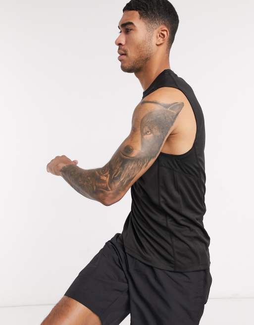 ASOS 4505 icon training sleeveless t-shirt with quick dry in black