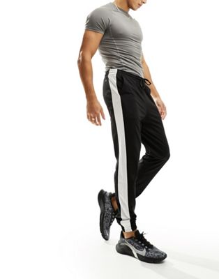 ASOS 4505 Icon training slim jogger with quick dry in black