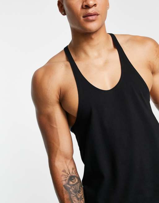 ASOS 4505 Icon training stringer vest with quick dry in black