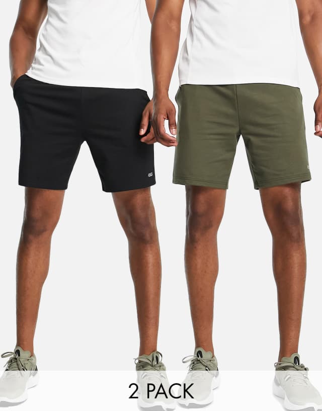 ASOS 4505 icon training sweat shorts 2 pack