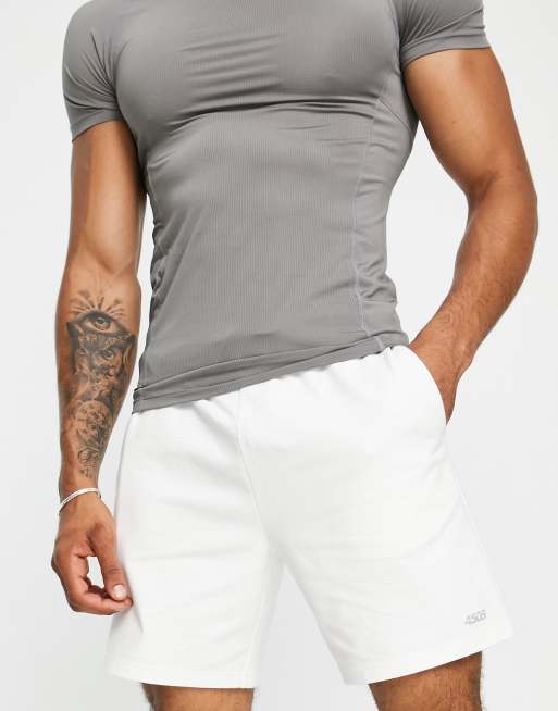 ASOS 4505 running 2 in 1 shorts in white