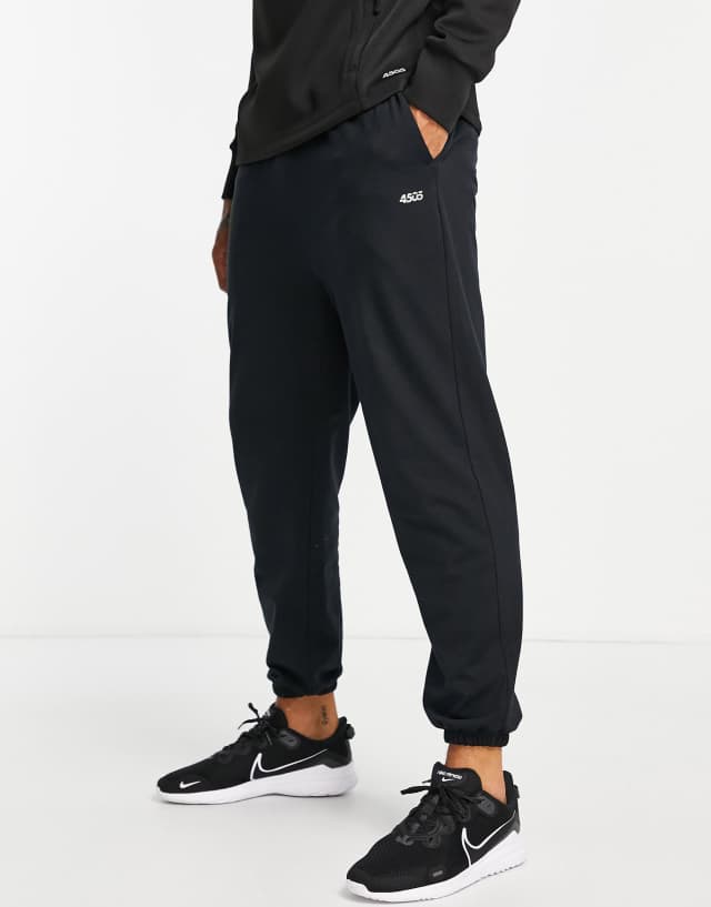 ASOS 4505 icon training sweatpants with tapered fit in black