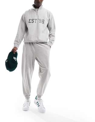 Asos Design 4505 Icon Training Sweatpants With Tapered Fit With Quick Dry In Washed Gray