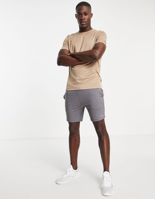 ASOS 4505 icon training t-shirt with quick dry in grey marl