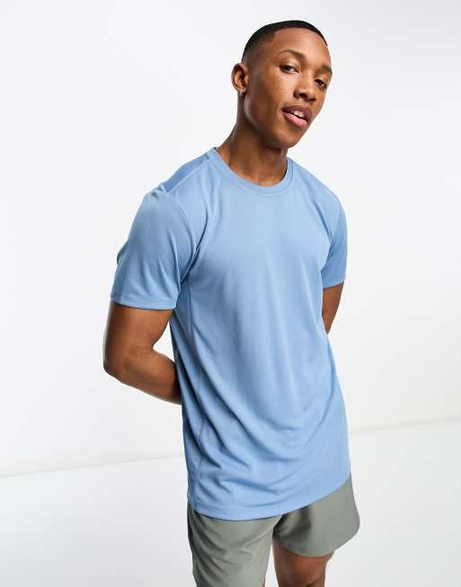 Nike Mens Dry Yoga T-Shirt - Blue