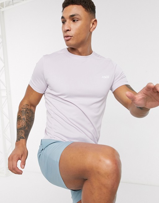 ASOS 4505 icon training t-shirt with quick dry in lilac