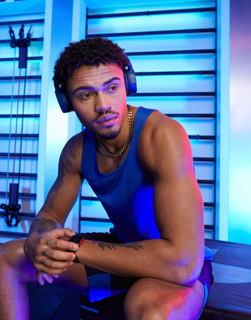 ASOS 4505 icon training tank top in blue , 4 of 4