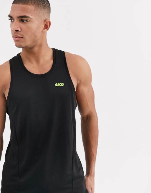 ASOS 4505 icon training sleeveless tank top with quick dry in black