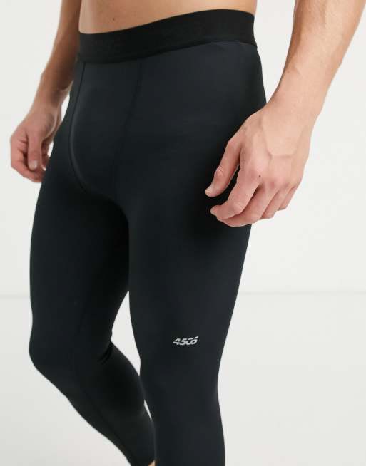 ASOS 4505 icon training tights in short length with quick dry in black