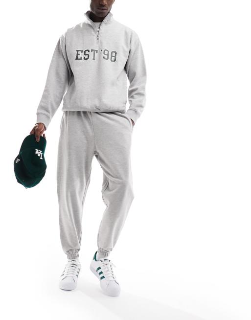 ASOS 4505 Icon training trackies with tapered fit with quick dry in washed grey 