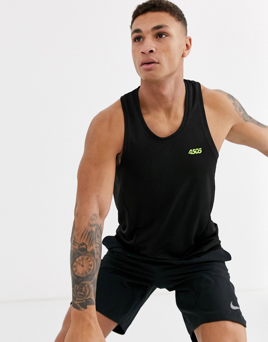 ASOS 4505 icon training vest with racer back and quick dry in black