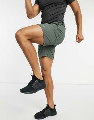 4505 icon workout shorts with quick dry in khaki-Green