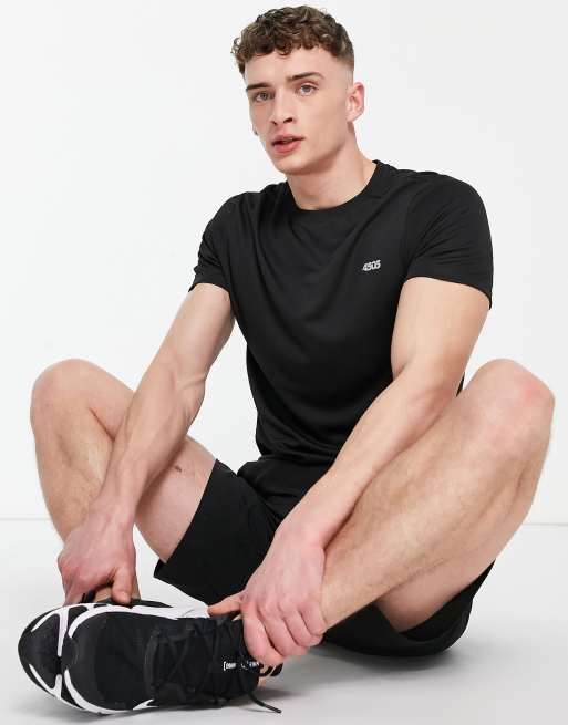 ASOS 4505 icon workout t-shirt with quick dry in black