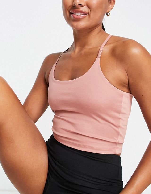 ASOS 4505 icon yoga cami crop top with inner bra