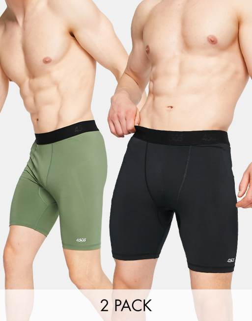 ASOS 4505 – Icon – Zestaw 2 par krótkich getrów treningowych o długości 20 cm  