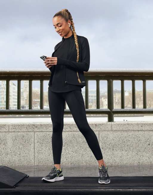 ASOS 4505 yoga seamless zip though jacket