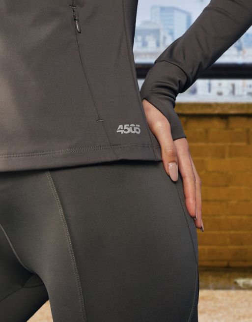 ASOS 4505 yoga seamless zip though jacket