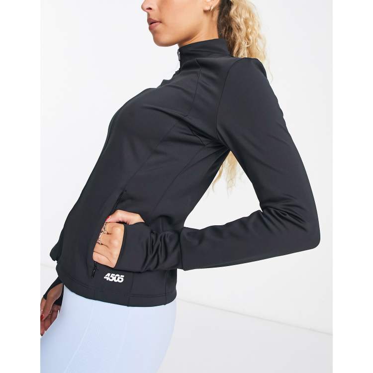 ASOS 4505 seamless rib zip through jacket