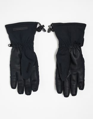 ASOS 4505 - Isolierende, wasserabweisende Ski-Handschuhe in Schwarz