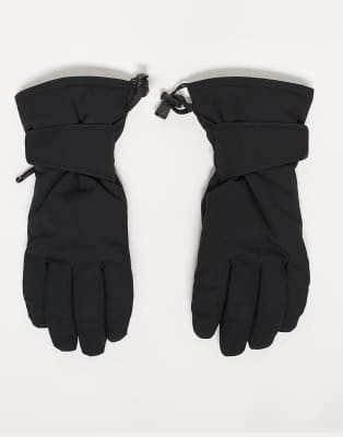 ASOS 4505 - Isolierende, wasserabweisende Ski-Handschuhe in Schwarz