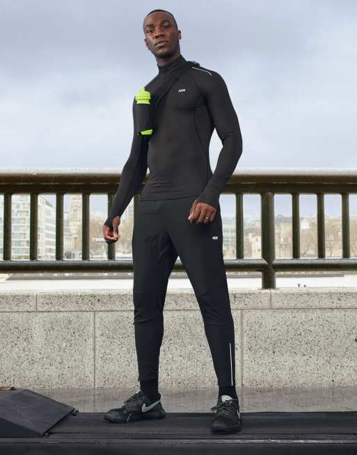 ASOS 4505 - Jogger de course ajusté fuselé à fermeture éclair réfléchissante, 3 de 4