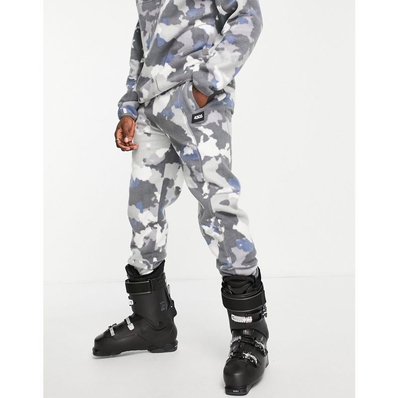 Pantaloni e leggings Uomo 4505 - Joggers in pile da sci con stampa mimetica
