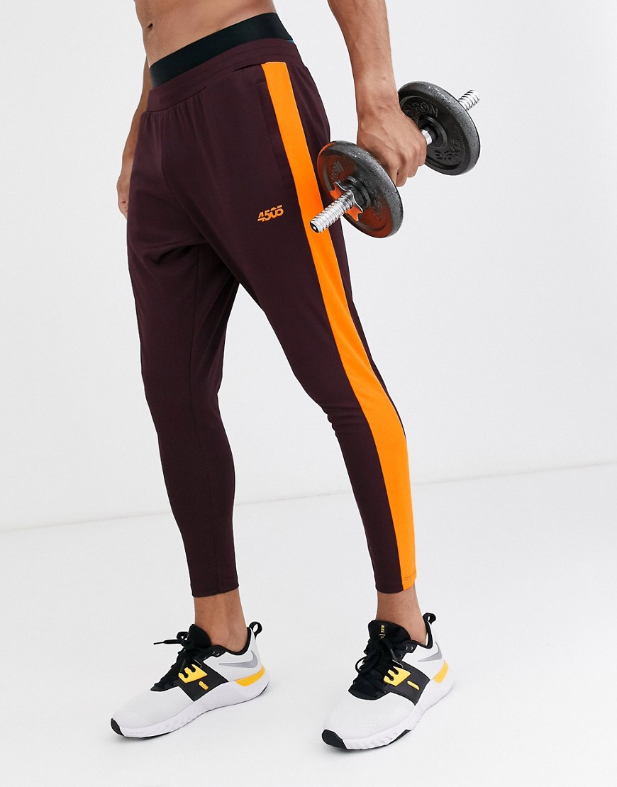 ASOS 4505 - Joggers super skinny da allenamento con riga laterale-Multicolore