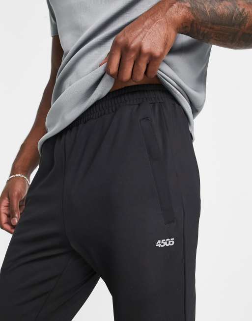 ASOS 4505 - Joggers super skinny da allenamento in tessuto quick dry neri, 3 di 4