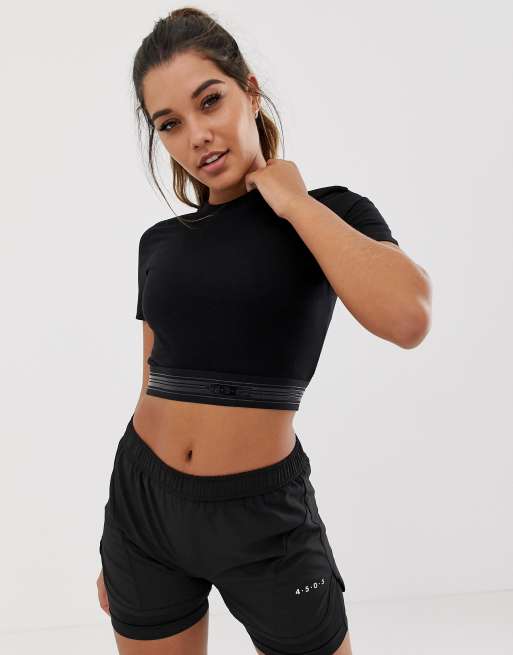 ASOS – 4505 Krótka koszulka sportowa z elastycznym dołem