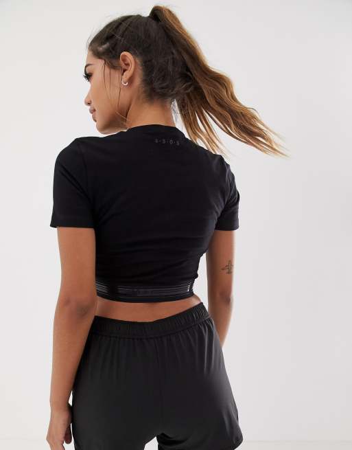 ASOS – 4505 Krótka koszulka sportowa z elastycznym dołem, 2 z 4