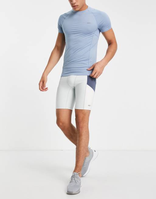 ASOS 4505 – Krótkie legginsy do biegania z kontrastowymi wstawkami